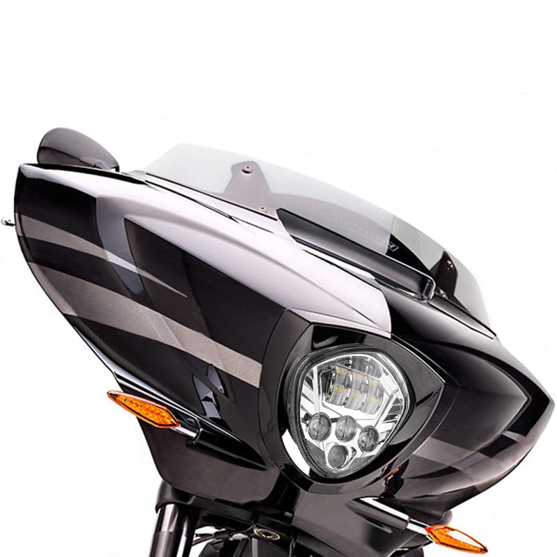 SUNPIE Motorcycle LED Headlights Compatible with Victory Cross Country/Hammer 8 Ball/High-Ball/Magnum 2008-2017, Waterproof Diamond 60W High Low Beam Bright White Chrome Bezel - Image 4